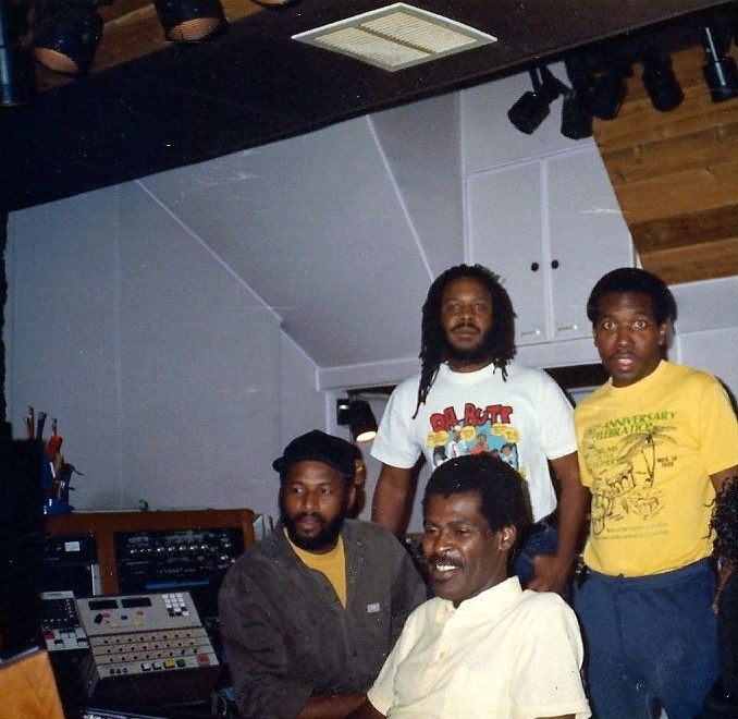 "Watu Studio Session" Engineer Karl Pitterson, Patrick, Lem, Vaughan, Andy Palacio